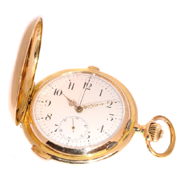 Stunning victorian Ancre gold pocket watch with Sonnerie quarter